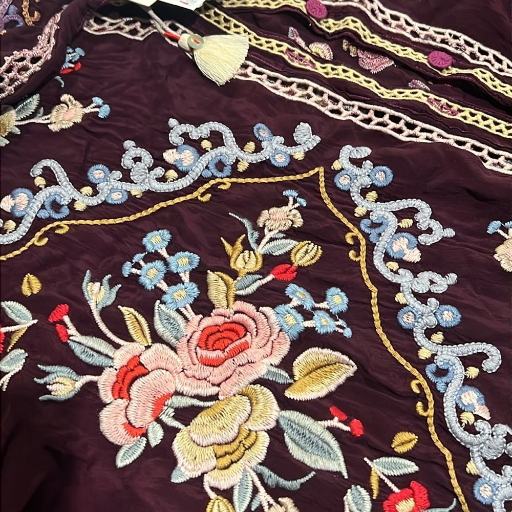 Johnny Was Carmen Button-Up Blouse in Jam, NWT, Size L - Picture 9 of 16